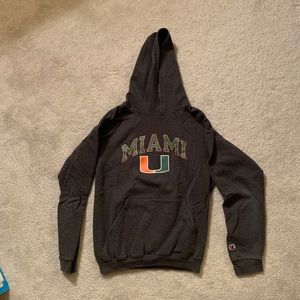 University of Miami Grey Hoodie